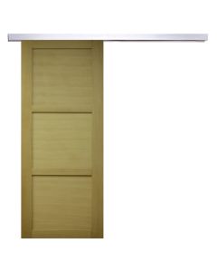 Porte Coulissante bois Ayous 3 Panneaux H204 x L83 + Rail Alu