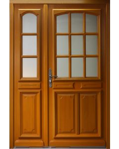 Porte d'entrée Tiercee Bois vitrée Marine H215 x L130 p, droit Côtes Tableau