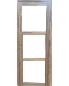 Bloc Porte Frake Vitrage transparent H204 x L83 Poussant Droite Côtes Tableau