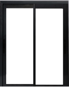 Fenetre Coulissante Alu Gris Ral 7016 2 vantaux H105 x L100