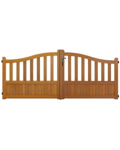 Portail En Bois Ajouree L3m x H1,10/1,30