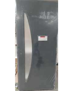 Porte d'entrée acier vitrée, LUNA gris anthracite RAL 7016, H,215xl,90 p, gauche Cotes Tableau
