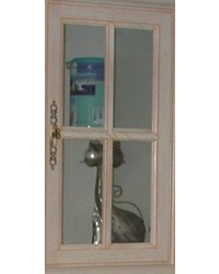 [JAMAIS UTILISE] Porte de cuisine Florale Saumon H700xL400 Vitrée GD MENUISERIES