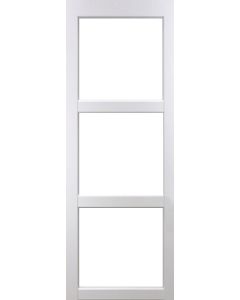 Porte Coulissante Kenya blanc Vitrage transparent H204 x L83