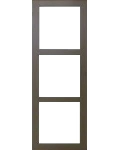 Porte Coulissante Marron Ral7006 Vitrage transparent H204 x L83
