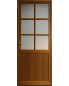 [JAMAIS UTILISE] Porte De Service En Bois   Vitrée Naxos 215X90 Poussant Droite Côtes Tableau