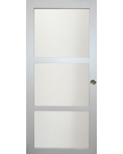 Porte Coulissante Greyria Gris Clair RAL7035 Vitree H204 x L93 et 2 Coquilles