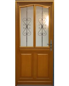 Porte d'entrée Bois vitrée, Sandy, H,215xl,90 p,gauche Cote Tableau