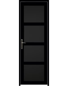 Bloc Porte Telia noir 4 panneaux H204 x L73 Poussant Droite Cotes Tableau