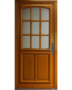 Porte d'entrée Bois vitrée, Marine, H,200xl,90 p,gauche Côtes Tableau