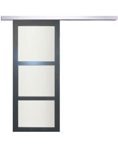 Porte Coulissante Blakeria RAL7016 Vitrée H204 x L73 + Rail Alu