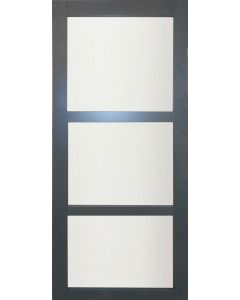 Porte Coulissante Blakeria RAL7016 Vitrée H204 x L83