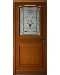 Porte d'entrée Bois vitrée, Baltard, H,215xl,90  p,gauche Côtes Tableau