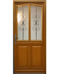 Porte d'entrée Bois vitrée, Sandy, H,215xl,90 p, droit Cote Tableau