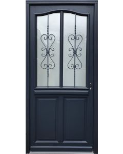 Porte d'entrée Bois vitrée, Sanna, H,215xl,90 p,gauche Cote Tableau