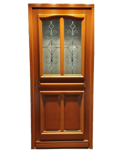 Porte d'entrée Bois vitrée, Vauban, H,215xl,80 p, droit Côtes Tableau