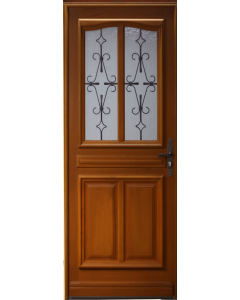 Porte d'entrée Bois vitrée, Perret, H,200xl,90 p,gauche Côtes Tableau