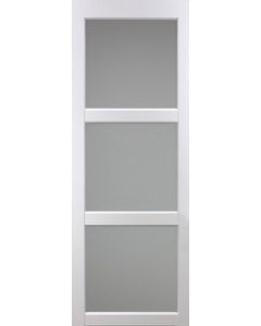 Porte Coulissante Kenya blanc Vitrée H204 x L93