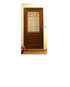 Porte d'entrée Bois vitrée, Cornelia, H,215xl,90 p,gauche Cote Tableau