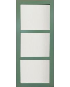 [JAMAIS UTILISE] Porte Coulissante Vert Ral 6021 Vitrée H204 x L73 GD MENUISERIES
