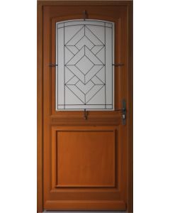Porte d'entrée Bois Vitrée, Vitrage Transparent, ELIOTH, H,215xl,90 p,gauche Côtes Tableau