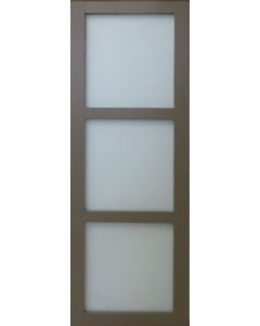 Porte Coulissante Marron Ral7006 Vitree H204 x L83
