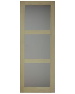 Porte Coulissante 3 vitrages Paulownia H204 x L83