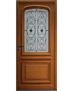 Porte d'entrée Bois vitrée, Adele 2, H,215xl,90 p, droit Côtes Tableau