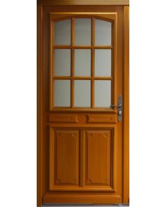Porte d'entrée Bois vitrée, Marine, H,215xl,90 p,gauche Côtes Tableau